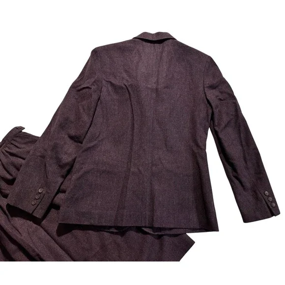 Vintage 100% Wool Pendleton Purple Skirt Suit - Picture 3 of 16